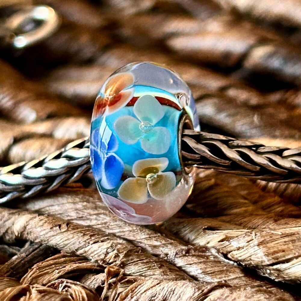 TROLLBEADS LE Daydream Blossom Bead 2013 First Generation LAA 925S in TB Pouch